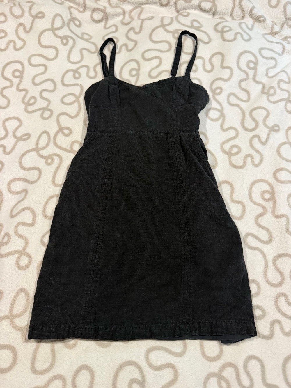 Urban Outfitters Black Mini Spaghetti Strap Dress